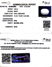 4.03/CT Natural Opal with Govt. Lab Certificate