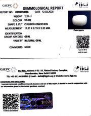 2.26/CT Natural Opal with Govt. Lab Certificate