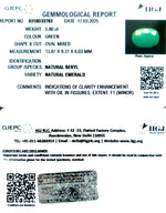 Load image into Gallery viewer, 5.80/CT Natural Panna Stone with Govt. Lab Certificate
