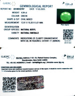 Load image into Gallery viewer, 4.94/CT Natural Panna Stone with Govt. Lab Certificate

