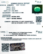 Load image into Gallery viewer, 4.66/CT Natural Panna Stone with Govt. Lab Certificate
