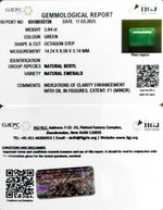 Load image into Gallery viewer, 5.84/CT Natural Panna Stone with Govt. Lab Certificate
