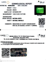 Load image into Gallery viewer, 7.23/CT Natural Panna Stone with Govt. Lab Certificate
