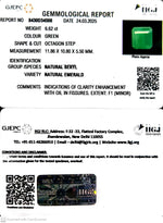 Load image into Gallery viewer, 6.62/CT Natural Panna Stone with Govt. Lab Certificate
