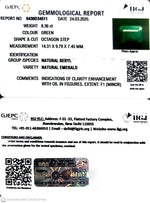 Load image into Gallery viewer, 8.36/CT Natural Panna Stone with Govt. Lab Certificate
