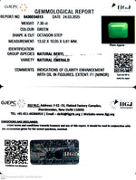 Load image into Gallery viewer, 7.30/CT Natural Panna Stone with Govt. Lab Certificate
