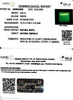 Load image into Gallery viewer, 4.85/CT Natural Panna Stone with Govt. Lab Certificate
