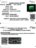 Load image into Gallery viewer, 6.48/CT Natural Panna Stone with Govt. Lab Certificate
