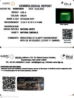 Load image into Gallery viewer, 6.54/CT Natural Panna Stone with Govt. Lab Certificate
