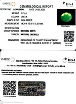 Load image into Gallery viewer, 5.75/CT Natural Panna Stone with Govt. Lab Certificate
