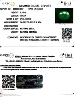 Load image into Gallery viewer, 8.13/CT Natural Panna Stone with Govt. Lab Certificate
