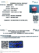 Load image into Gallery viewer, 4.92/CT Natural Ruby with Govt. Lab Certificate
