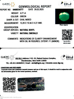 Load image into Gallery viewer, 4.77/CT Natural Panna Stone with Govt. Lab Certificate (2331)

