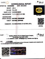 Load image into Gallery viewer, 4.98/CT Natural Yellow Sapphire With Govt Lab Certificate
