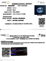 Load image into Gallery viewer, 6.61/CT Natural Blue Sapphire With Govt Lab Certificate
