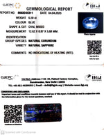 Load image into Gallery viewer, 6.59/CT Natural Blue Sapphire With Govt Lab Certificate

