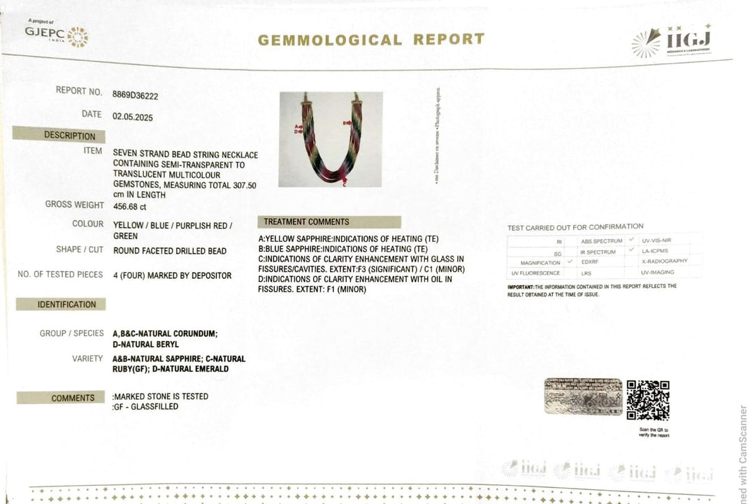 456.68/CT Natural South Sea Pearl Beads With Lab Certificate
