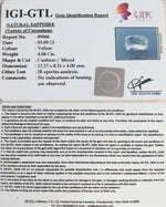 Load image into Gallery viewer, 4.04/CT Natural Yellow Sapphire With Govt Lab Certificate-89066