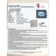 6.34 Ratti Natural Pitambari Neelam  with Govt Lab Certificate-(4551)