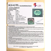 3.83/CT Natural Panna Stone with Govt. Lab Certificate (12210)