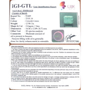 14.38 Ratti Natural Panna Stone with Govt. Lab Certificate (3441)