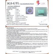 3.59 Ratti Natural Panna Stone with Govt. Lab Certificate (3100)