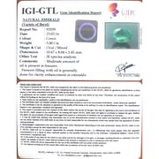 3.33 Ratti Natural Panna Stone with Govt. Lab Certificate (34410)