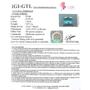 3.41 Ratti Natural Panna Stone with Govt. Lab Certificate  (56610)