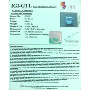 5.16 NATURAL blue SAPPHIRE with Govt Lab Certified-(12210)
