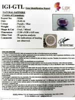 Load image into Gallery viewer, 5.01/CT Natural Purple Sapphire with Govt. Lab Certificate-93586