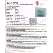 4.52/CT Natural Panna Stone with Govt. Lab Certificate  (6100)