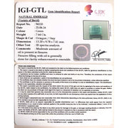 7.64/CT Natural Panna Stone With Govt. Lab Certificate (3441)