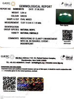 Load image into Gallery viewer, 5.84/CT Natural Panna Stone with Govt. Lab Certificate (6771)
