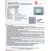6.73 Ratti  yellow sapphire with Govt Lab Certificate-(2100)