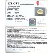 5.52  Ratti  yellow sapphire with Govt Lab Certificate-(4100)