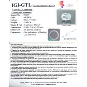 4.09 Ratti  blue sapphire with Govt. Lab Certificate-(6771)