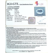 3.19/CT Natural Blue Sapphire with Govt Lab Certificate-BLUSA9U
