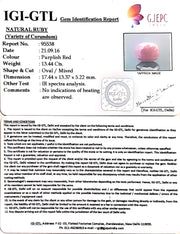 14.93 Ratti Natural Indian Ruby With Govt. Lab Certificate-(1221)