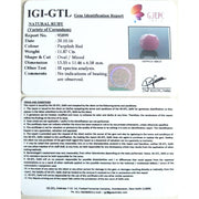 13.19 Ratti Natural New Burma Ruby with Govt. Lab Certificate-(3441)
