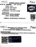 Load image into Gallery viewer, 3.92/CT Natural Yellow Sapphire With Govt Lab Certificate (56610)
