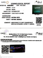 Load image into Gallery viewer, 7.51/CT Natural Panna Stone with Govt. Lab Certificate (56610)
