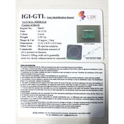 3.29/CT Natural Panna Stone with Govt. Lab Certificate (6771)