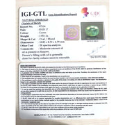 2.95/CT Natural Panna Stone with Govt. Lab Certificate (6771)