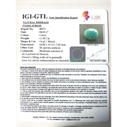 12.56 Ratti Natural Panna Stone with Govt. Lab Certificate (3441)