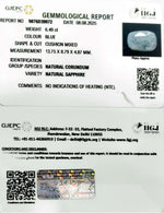 Load image into Gallery viewer, 6.49/CT Natural Blue Sapphire with Govt Lab Certificate (6771)
