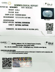 6.49/CT Natural Blue Sapphire with Govt Lab Certificate (6771)
