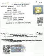 Load image into Gallery viewer, 8.14/CT Natural Yellow Sapphire With Govt Lab Certificate (67710)
