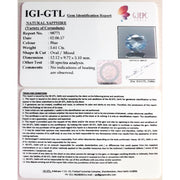 5.61/CT Natural blue sapphire with Govt. Lab Certificate-BLUSA9A
