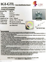 Load image into Gallery viewer, 5.50/CT Natural Green Sapphire with Govt. Lab Certified Gemstone-98774