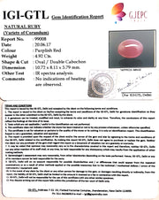 5.47 Ratti Natural Neo Burma Ruby with Govt Lab Certificate-(23310)